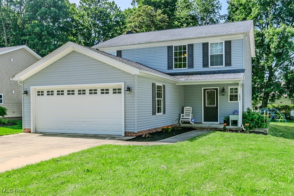This 10-year-young home offers a bright, open floor plan perfect for today’s lifestyle. The spacious eat-in kitchen flows seamlessly into the family room—ideal for entertaining—and opens to a back deck that overlooks the generous backyard. A convenient first-floor laundry area is located just off the kitchen, leading to the attached garage. Upstairs, you'll find a primary bedroom with two large closets, along with two additional bedrooms. Storage is plentiful with an oversized garage and a deep closet tucked beneath the stairs. Don’t miss your chance—call today to make this home yours!