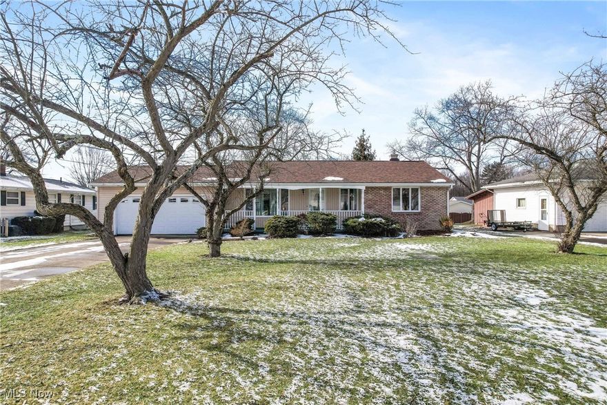 This charming 3-bedroom, 2-bathroom ranch home offers comfort and style as well as beautiful natural light throughout.   With great curb appeal and beautiful landscaping, this home welcomes you from the moment you arrive. Inside, the main living areas are warm and inviting, providing a functional layout for everyday living. All 3 of the homes bedrooms are located on the main floor.  This home has been well maintained with yearly maintenance and upgrades such as newer windows along the back of the home, a new garage door and more.  The finished basement has been freshly painted and features brand-new carpet, offering additional living space perfect for a family room, home office, or recreation area.  In the basement, you will also find a fireplace, dry bar and a full bathroom.

Step outside to enjoy the fenced backyard, complete with a covered back patio—ideal for entertaining or relaxing in any weather. With recent updates and well-maintained features, this home is move-in ready and waiting for its next owners to enjoy!