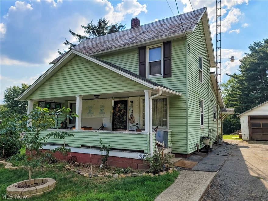 **** Absolute Auction** Wed Sept. 21, 2022 - 5:30pm Aluminum sided 2 or 3 bedroom, handyman home in Pike Township, Canton Local Schools features an original log home with covered front porch, living room, bonus room w/ceiling fan (possible 3rd bedroom), eat-in kitchen w/stove and dining area, first floor laundry and full bath w/tub/shower, second floor having 2 bedrooms. Basement with circuit breaker electric, elec. hot water heater, newer elec. furnace and central air, oversized garage w/attached storage shed, paved drive, .52 acre level lot, well and newer septic, taxes $446.43 per half year. Home needs some work, ready for updating to your preferences. Convenient location just minutes to I-77 & shopping. Canton Local Schools (Canton South). Open auction day only starting at 4:00 pm.