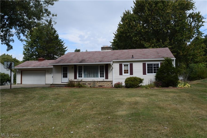 Move in ready! 2 Possible 3 bedroom ranch with 3 season family/sun room with gas fireplace. Living room with fireplace. Formal dining room with hardwood floors. Lots of possibilities in the unfinished basement with fireplace, office and full bath. New carpet in both bedrooms (2017), Patio door (2009), glass block windows (2007) Fenced backyard with patio. Leaf guard (2007). Furnace and A/C have been serviced