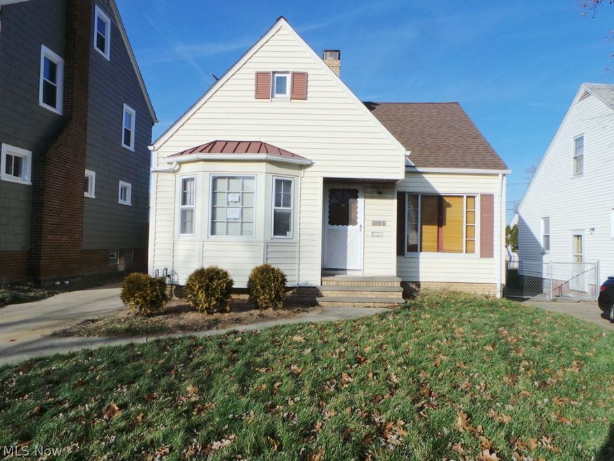 Three bedroom Cape Cod. Dining room W/ Bay Window, Living room W/ Fireplace & Gas Logs,  Large rec room in basement W/ Knotty Pine Paneling & Wet Bar, Plus Glass Block Windows.  Close To Shopping & Transportation.  Property sold AS IS.  Cash or rehab loans only.