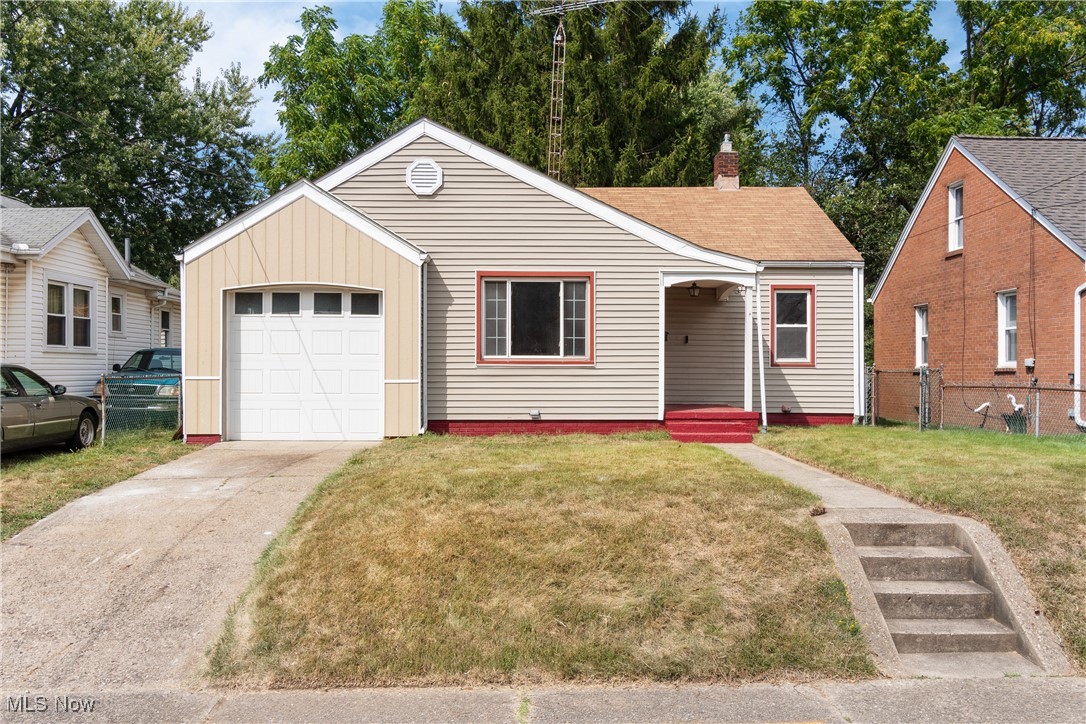 1219 17th St NE located in Canton has 2 bedrooms, 1 full bathroom, and has been fully updated! Upon entering you are welcomed by a spacious and bright living room. Off the living room are 2 bedrooms with brand new carpet and one full bathroom. The kitchen has new cabinets, new countertops, and stainless steel appliances! Downstairs, the unfinished basement has a laundry area and plenty of space for storage. Heading outside, there is a 1 car garage and a fully fenced in backyard! Other updates to this home include new AC (2024), new appliances (2024), and fresh paint throughout! Schedule your showing today! ***FHA Ready!*** Seller is a licensed real estate agent in the state of Ohio.