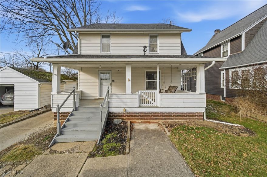 If you love homes with character, history, and charm, this one is for you. From the large front porch with porch swing to the arched doorways and built-in cabinets, this home has a cozy, old-house charm that’s hard to find. Inside, you’ll find hardwood floors throughout the main living areas, a living room with a tile-surround fireplace and built-ins, and a formal dining room with classic charm. The kitchen was refreshed in 2021 with new countertops, flooring, and paint, and includes the refrigerator, electric range, and dishwasher. The main floor full bathroom is truly a standout, featuring a walk-in shower and an oversized closet. Upstairs, the bedrooms all have hardwood floors, generous closet space, attic access, and a laundry chute. The unfinished attic space is a blank canvas, perfect for a future playroom, home office, or creative hideaway. Additional features include an unfinished basement with laundry, a carport, and plenty of storage throughout. Recent updates include attic insulation (2023) and main floor bathroom (2020.) Outside, enjoy a large fenced-in backyard and storage shed. Conveniently located near North Canton Intermediate School and close to shopping, dining, and other North Canton amenities, this home is full of personality and ready for its next chapter. Call Laura Vandervaart to learn more! 330-575-8446