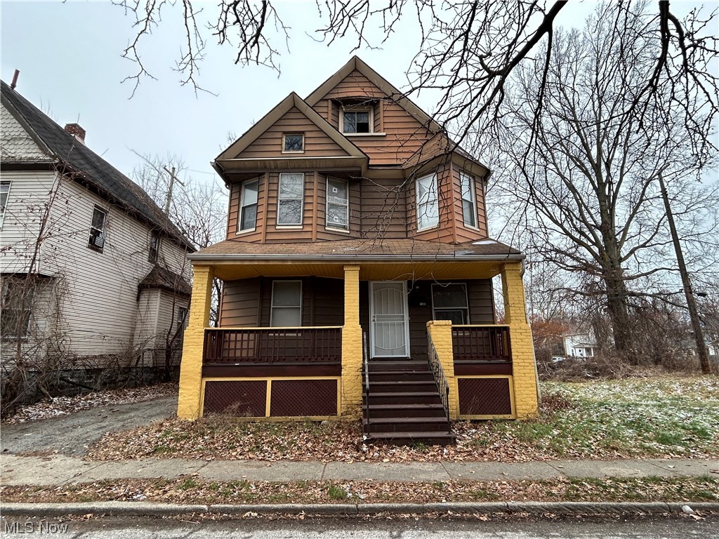 Located off of Superior near Wade Park awaits this partially renovated 4 bedroom home. 1 bedroom is conveniently located on the main floor. This home also boasts two full bathrooms. There is still room for improvements to be made. As-is seller to make no repairs. Buyers/Investors you will need to contact a licensed OH buyers agent, not the listing agent. Portfolio opportunity: 10610 Lamontier MLS 5011618 and 1516 E 173 MLS 5010699