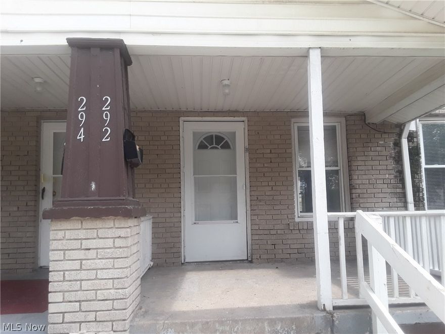 It is just like living in a house without the maintenance! You even have a big yard! This is an unique property with four attached duplexes. These duplexes are HUGE. The living room and dining room are spacious, the kitchen is furnished with a stove and refrigerator. There is a back entrance to a huge fenced in backyard that is shared with your neighbors.  The two bedrooms are located on the second floor and are very large. This a perfect home for a family with affordable rent.  The owner pays water, sewer, and trash, and the resident pays only gas and electric. These homes have a full unfinished basement with washer dryer hookup.  Freshly painted with modern colors and fresh clean look throughout the apartment.