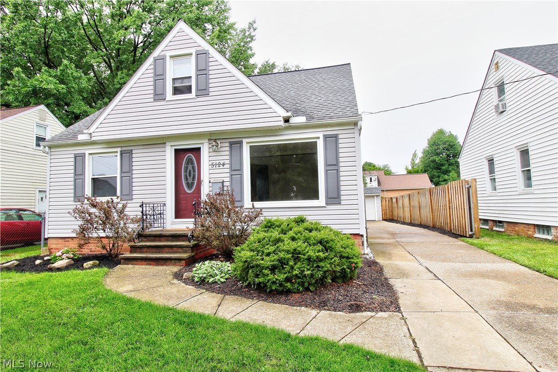 Three bedroom, one full bath updated cape cod located within Brooklyn Heights city. School district is Cuyahoga Heights. This house has been updated from top to bottom. The exterior features vinyl siding, vinyl windows, dimensional roof and newer garage door with opener. The inside has updated mechanicals including 100 amp electrical service, 90 plus efficient furnace and central AC (installed in 2009) and brand new hot water tank. The home includes all appliances (stove, refrigerator, dishwasher, garbage disposal and washer and dryer). The home was freshly painted and is move in ready. The bathroom has new luxury vinyl plank flooring, new toilet, new vanity and updated tub with shower doors. This house is ready to move into with no work necessary. Come check it out.