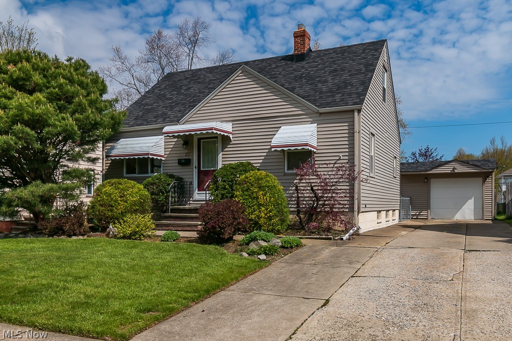Adorable well maintained 3 bedroom, 2 full bath cap code in great location in Bedford. Living room and bedroom on the first floor have original hardwood flooring. Nice size eat-in kitchen with plenty of storage and cabinets with pull out shelves. Second floor has 2 nice sized bedrooms, one currently being used as large walk in closet. The lower level features a recreation room with carpet and glass block windows, laundry area and a full bath. Updated electrical and furnace with yearly maintenance. Large rear patio to enjoy the spacious backyard with plenty of room for summer activities. Excellent location close to all amenities including restaurants, shopping and freeway access.
