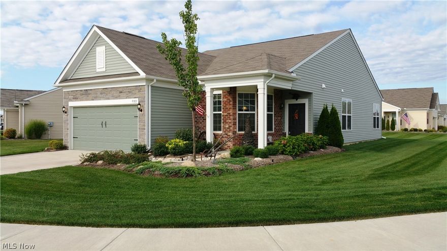 Amazing upgraded, move-in ready ranch with wonderful added features and details.  Stamped concrete along driveway, extra deep garage for storage or your larger vehicles, extra wide patio off the back...all to compliment the great interior of this ranch in a well desired neighborhood!  Owner has added many touches to make this home stand out, like upgraded light fixtures, well crafted interior doors and hardware, lovely slate back splash in kitchen and nice flooring throughout.  Home is handicap accessible.  Numerous amenities are available in the neighborhood with it's indoor and out door pools, walking trails, clubhouse and fitness center.  Come out and see this fabulous Dell Webb home today, it won't last long!