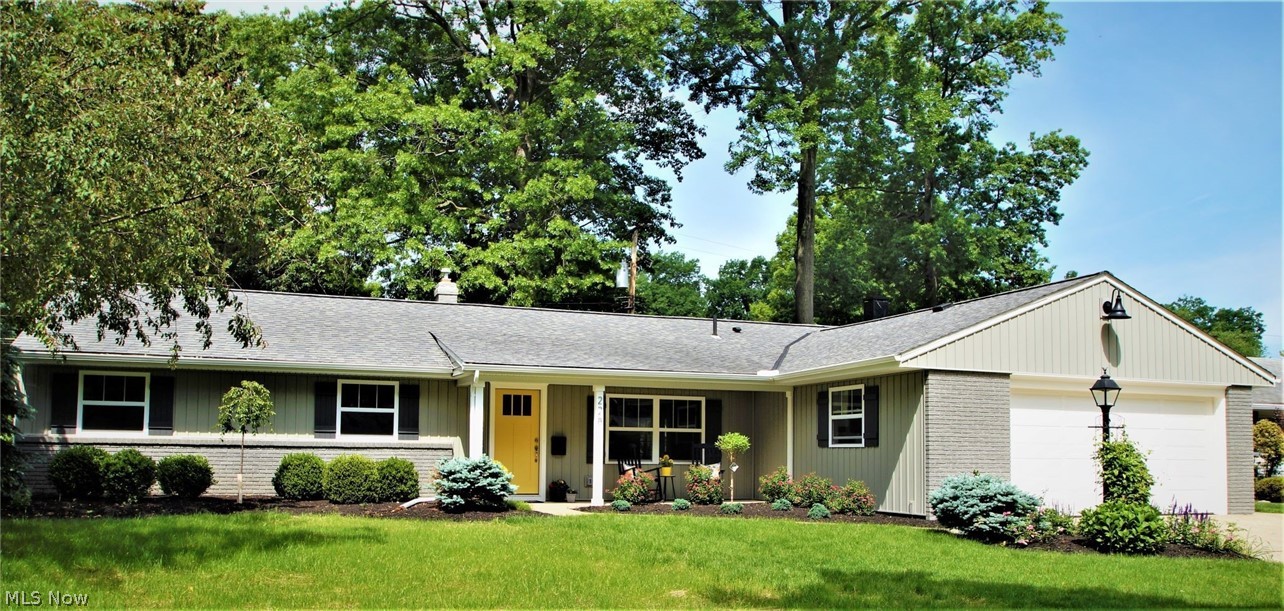 Completely renovated 3 BR, 3 full bath, 2053 SF ranch in a great Avon Lake neighborhood is ready for its next lucky homeowner. Open concept living area for easy entertaining. The vaulted living room leads you into the all new kitchen with shaker-style cabinets, quartz countertops, stainless steel appliances, tiled backsplash, walk-in pantry and spacious eating area with sliding door that connects you to the new backyard patio. Spacious family room includes a gas fireplace with custom mantel. French doors lead to the bright sunroom with coffered ceiling & access to the backyard. Roomy master suite with crown molding, walk-in closet, 5ft. tiled shower & new vanity with quartz top. Additional two bedrooms have ample closet space. Conveniently located off the garage entrance is a full bathroom and the large laundry room with tons of storage & new stainless steel utility sink. The 3 full bathrooms boast all new fixtures. New paint, trim, doors, flooring, light fixtures throughout. New high