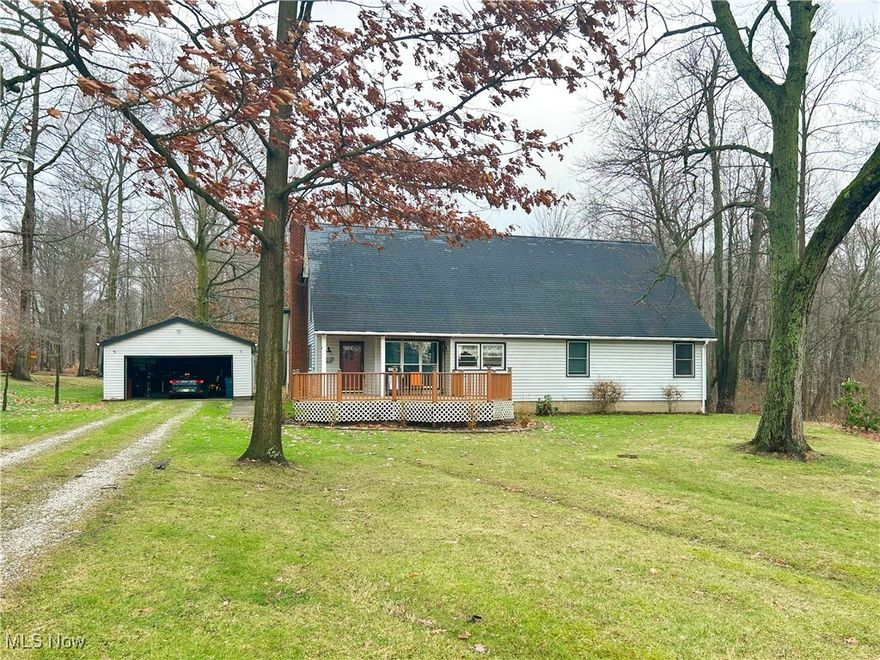 Nestled on a serene wooded lot just under an acre, this charming ranch-style home in Norton offers 3 bedrooms, 2 full baths, and the convenience of a 2-car detached garage. Thoughtfully updated throughout, the home showcases modern touches and attention to detail. Step inside to a bright and welcoming living room, featuring new vinyl flooring and a fresh coat of paint that enhances the space with a modern, airy feel. A delightful three-season sunroom overlooks the backyard just off the living room, with a cozy wood-burning fireplace for year-round relaxation. The kitchen has been beautifully refreshed with a modern design, boasting fresh paint, a new backsplash, and countertops. The generously sized primary bedroom includes a versatile additional space, ideal for a home office or nursery. Its en suite bathroom has been fully renovated with a contemporary shower, updated vanity, new vinyl flooring, and a fresh coat of paint. Two secondary bedrooms share a full bathroom, completing the main level. The spacious basement offers a large laundry area with ample storage, a dedicated workshop, and walkout access to the backyard. Additional highlights include a welcoming front deck, a shed, and extra storage space attached to the 2-car detached garage. All appliances stay with the home, making it move-in ready. Conveniently located and full of charm, this beautifully updated Norton home is ready for you to make it your own. This neighborhood offers tranquility and privacy yet is close to shops, restaurants and schools.  Schedule your showing today!