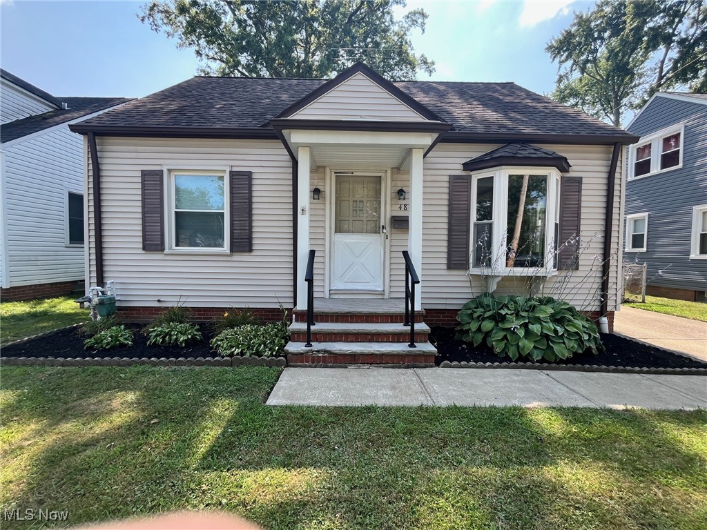 Welcome Home to this Well Maintained Bungalow with 2.5 Car Garage offering 120 / 220 line for generators and most Electric Car Charging. This loved home has a fully fenced in back yard, freshly painted interior, Hardwood floors throughout the main floor living room, hallway and bedrooms (under carpet). Replacement vinyl windows throughout the home and a lovely bay window in Living Room offer an abundance of natural light. The spacious Basement offers vented Glass Block windows and finished ceiling on Rec Room side and is ready for your vision. The HVAC system is well maintained and serviced regularly, and a new Electrical Panel was installed in the home in 2024. All Appliances stay with home. Home will be POS compliant for title transfer. Seller offering one year Cinch Home Warranty. Call for your private showing today before this gem is gone.