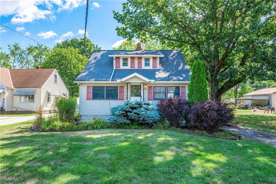 Welcome home to this prime location cape cod!  This amazing home has newer windows, siding, roof, landscaping, HWT and basement waterproofing.   This well loved and cared for home has been adored by the same owner for many years!  Now we are waiting on a new family to find their happiness here.  When entering the front door, you find yourself in a bonus room that could serve as an office, library, reading room or anything in between.  The living room is through the door to the right and overlooks the driveway area of the home.  The super spacious dining room has large windows that allow natural light to flood the hardwood floors and walls.  The kitchen is at the rear of the home with access to the basement and rear yard.   Upstairs are 2 bedrooms, a full bath, which is in need of updating and a smaller nursery size room.  The full basement offers the laundry area, a shower and plenty of dry storage.  Outside you will appreciate the large, beautifully landscaped with privacy and peace in mind.  There is a 2 car detached garage that sits behind the home!  The potential of this home leaves the viewer with loads of ideas and plans.  Walking distance to the park across the street and is located close to shopping and more!