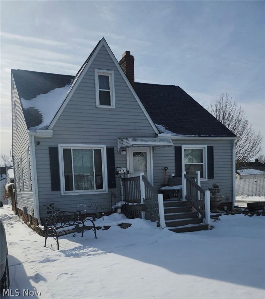 Beautifully updated 3 bedroom, 2 full bath Bungalow with finished basement * Formal living room * Updated eat in kitchen with oak cabinets and granite countertops * 2 bedrooms and full bath on 1st floor and 1 more bedroom up * Basement with finished rec room and full bath * Relaxing front porch * Full privacy fence * 2 1/2 car garage and concrete addition to driveway * 2 exterior cameras * Updates include Roof 2024, Furnace and C/A 2021, Vinyl siding 2019, 1st floor and steps LVP floors 2022, Windows 2016, Both baths updated, Refrigerator and Washer 2025 * Must see today!