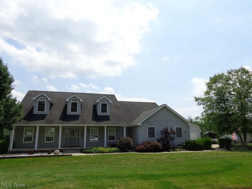 Wonderful Spacious Ranch with Two Master Bedroom Suites, Plus Additional Two Bedrooms.  Three Full Bathrooms, Plus a Full Bath in the Basement.
Open, Airy Floor Plan Highlighted with Wood Flooring, Carpeting, and Ceramic Tile.  Large Applianced Kitchen and Eating Area Convenient to First
Floor Laundry Room.  Great Room with Glass Sliding Doors Lead to Deck and Patio with Three Ceiling Fans for Great Entertaining.  Beautiful View of
Greenspace Backyard.  Vinyl Tilt-In Windows, Air Ducts Cleaned June 2014, Central Vac, Water Softener Nov. 2010, Glass Block Windows.
Alpine Structures 20x16 Outbuilding with Loft December 2012 with Wood Floor, Loft, Electric, Garage Door Plus Service Door.  Three-Car Garage with Extra Storage and WorkBench has Entrance to House and to Laundry Room.  Furnace Maintenance Contract Thru June 2015.  Transferable America's Preferred
Home Warranty Provided Thru March 2015. Truly a Pleasure to Show!