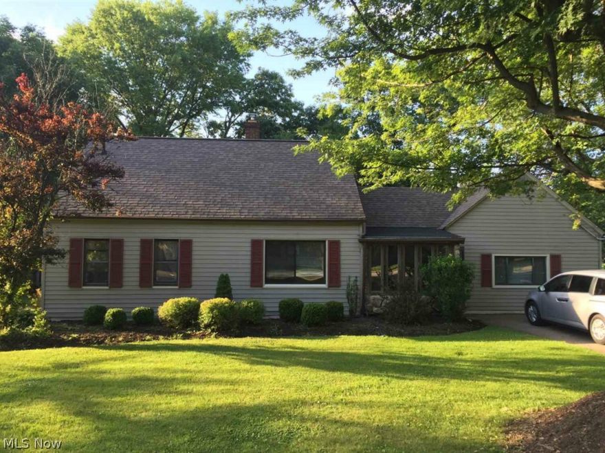 Welcome home to this charming 3 bedroom cape cod situated on a beautiful tree lined back yard that provides just the right amount of privacy. Walk through the front door and be greeted by a large spacious first floor layout including a family room complete with a gas fireplace and patio doors leading to a deck. The house offers two spacious bedrooms upstairs and one bedroom on the lower level with a large walk in closet. Large bathroom awaits your personal touches/updates. Recent updates include new carpet on lower level, new paint throughout and upgrades to the kitchen. Large detached single car garage with addition needs TLC. All this with the convenience to shopping, parks, schools, library and community festivals. Close proximity to I-480, Turnpike and Rt. 90.