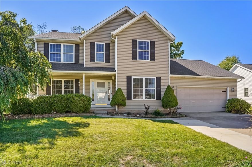 Why wait for a new build when you can get into this popular Forest Ridge development immediately! Come visit this beautiful 4 bedroom, 2.5 bath home that comes with a first floor office and fenced back yard! Extra wide driveway for additional cars is always an added perk for families with extra drivers. A 2024 10x14 shed in the back yard will hold all your lawncare items. The covered front porch leads into an open foyer, with a formal dining to the right, and an office with windowed french doors to the left. Moving towards the back of the house is an open living room with gas fireplace to a dinette area and the kitchen. Exit the dinette to the fenced back yard with a shed. Continue down the hallway from the kitchen will be a spacious first floor laundry room and the entrance into the garage. Up the stairs will be 4 bedrooms, with one being a large primary with a very large closet and it's primary bath. The other 3 bedrooms to share the additional bathroom on the second floor. The full basement is ready for your design! The home is painted in beautiful neutral colors.  Seller replaced the HVAC system in 2023 to the tune of roughly $24,000. The roof is only about 6 years old. They also added an apron tot he driveway. Seller is motivated as they already moved for work. Grab your favorite realtor and get to this house!