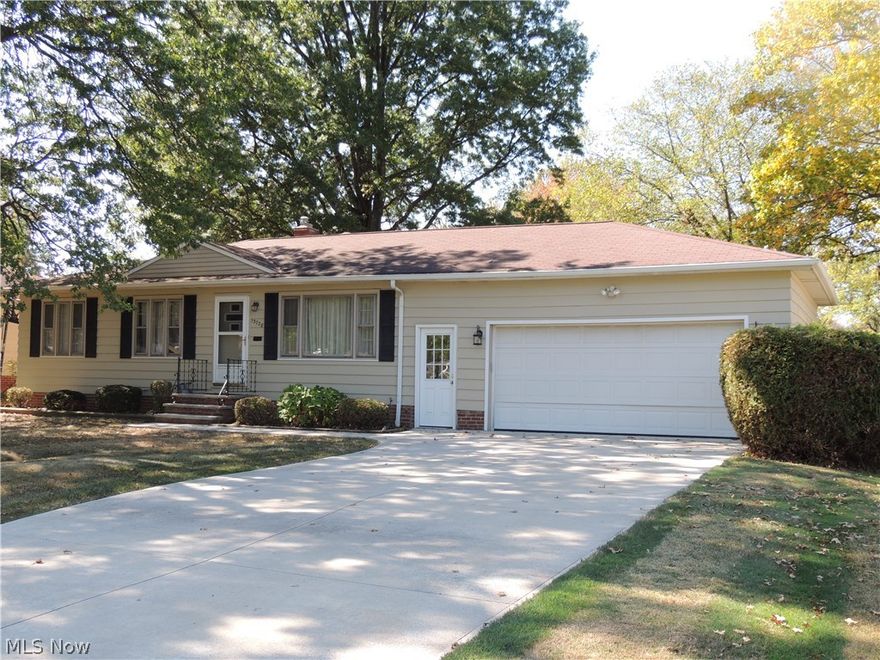 Wonderful Ranch. This home has a beautiful updated kitchen. All rooms have hardwood floors except for the living room. Bathroom has been updated. Dining room leads to a 24x15 deck that overlooks a beautiful lot that has a 16x10 shed. All the appliances stay plus the washer & dryer. Basement is finished and has a Rec Room plus a Bonus room for an office or den. Extra large garage. Newer garage floor, driveway, & sidewalks. Furnace and hot water tank also updated. Close to Drug Mart no need for a car. This home is an Estate and being sold in as-is-condition. Call for your private showing.