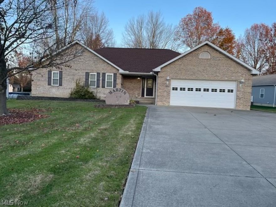 Spacious ranch home with open floor plan & new carpet. Full finished basement / recreation room with new carpet & paint. Home includes all appliances, washer, dryer, newer gas furnace, water heater & generator. The home is very clean & move in ready.