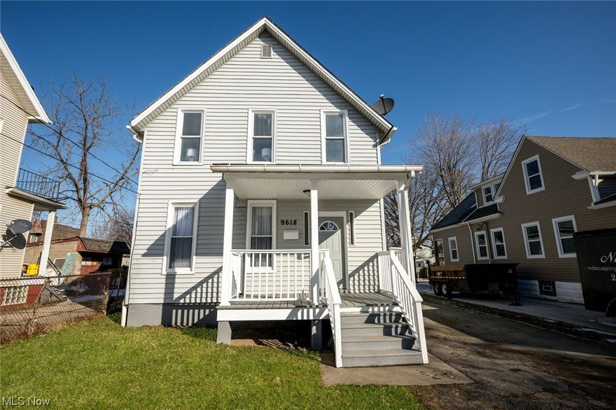 'Welcome Home!  Newly renovated Colonial that offers 4/5 bedrooms and 2 full baths. This house is much bigger than it appears from the street view!   There is just so much to LOVE about this home including, the upgraded Wood Style Vinyl Flooring thoughout the entire first floor.  New LED Lighting throughout the entire home.  Freshly painted both inside and outside!  New Water Tank, all New Exterior Doors, New Carpeting throughout the whole upstairs level, and fully renovated Kitchen and Bathrooms.   The Kitchen has a Brand New Stainless Steel Refrigerator and Stove, updated Cabinetry, Backsplash, Wood style Vinyl flooring, and Very Pretty Butcher Block Counters.  The kitchen also leads to the convenient First Floor Laundry, a nice perk for a home this age!  Both Bathrooms have also been updated with nice Ceramic Tile Tub Surrounds, Updated Flooring, Brand New Toilets, and Vanities.  The floor plan in this home offers so many options for the new owner.  There is a small first-floor bedroom that could be also used as a nice office, you also have a second-floor den/playroom that could easily be used as another bedroom, office, or pretty much whatever your heart desires.  On top of all of that, you have three other generous-sized bedrooms upstairs and a full bath.  The basement has a walkout access and is a nice size for storage or adding more living space. The backyard offers privacy being mostly fenced in, The home is conveniently located close to the freeway giving you quick access to Ohio City, Detroit Shoreway, Gordon Square, shopping, restaurants, and more!  Make your appointment today, you won't be disappointed~
