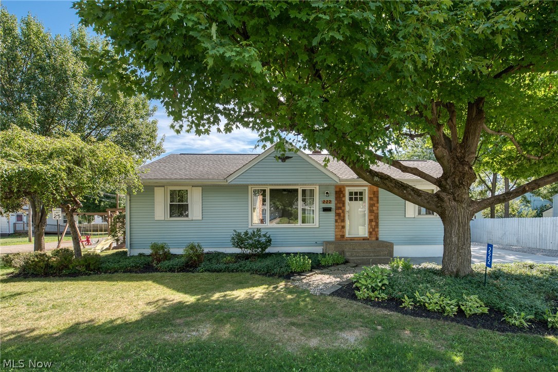 Agent-owned ranch in Perry with nearly 1,600 sf of total living space. Recently updated kitchen with stunning white quartz countertops, freshly-painted cabinets, new hardware and vinyl flooring (2020). The dining room addition which has a vaulted ceiling with a wood beam accent and new flooring (2020) is a feature not found in many homes in the area. There is also new carpet in the living room, hallway, and larger front bedroom (2020). Two additional bedrooms (updated in 2011 and 2016, respectively), and a remodeled bathroom (2011) round out the first floor. More living space can be found in the lower level rec room with a half bathroom and wet bar, as well as ample storage space in the unfinished area, and, a 200 amp electric panel (2017). Outside you’ll find a new front door with cedar accent trim (2020), a large, 1+ car garage with new vinyl siding and gutters (2020), a new concrete/gravel driveway and front patio (2020), and a private, fenced-in back yard/patio area for enterta