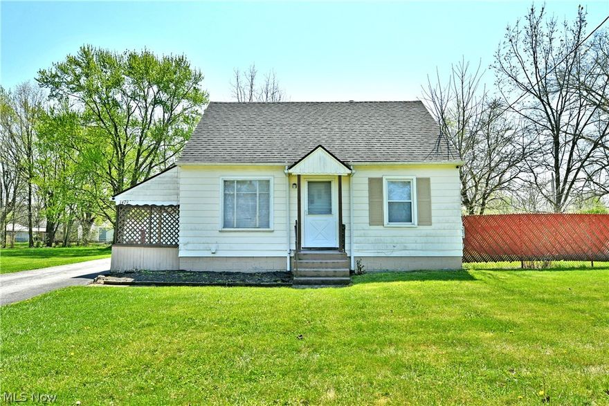 Charming 3 bedroom Cape Cod offering great potential for homeowners or investors alike. This home features a spacious living room with large windows providing abundant natural light, original character details, and a functional layout. The main level includes a comfortable living space, full bath, and two bedrooms. Additional bedroom located upstairs. Full basement. Situated on a generous lot with a large fenced in yard. Perfect for outdoor enjoyment or future enhancements. With a little updating, this property can truly shine-ideal as a starter home or rental investment.