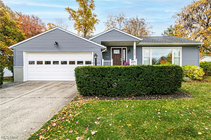 Stunning Ranch Style Home With A Decorators Touch Throughout * Soaring Ceilings In Living Room With Large Picture Window Opens To Formal Dining Room * Modern Kitchen With White Cabinetry, Quartz Countertops, Center Island, Stainless Steel Appliances, Subway Tile Backsplash, Ceramic Tile Flooring * Gorgeous Walnut Finish Natural Hardwood Flooring * Glass Door Opens To Massive Family Room With French Glass Doors To Paver Patio Overlooking Tranquil Backyard Views * First Floor Laundry Room With Soaking Sink, Storage Cabinetry, Laundry Table, And A Closet * Three Generous Size Bedrooms And Owners Suite Offers Double Closets * Lower Level Is Finished With Recreation Room, Office Currently Being Used As A 4th Bedroom, Full Bathroom, Wide Plank Laminate Wood Flooring, Deep Closet, Also Offers Plenty Of Storage Area * 2015 The Home Totally Remodeled From The Studs * Air Conditioner New 2023 * Furnace New 2021 * Hot Water Tank New 2021 * Roof New 2015 * Vinyl Siding New 2015 * 18 Inches Of Insulation Added To Entire Attic Space * Newer Replacement Windows Throughout!  Just Move In And Enjoy! Call For A Private Showing Today!