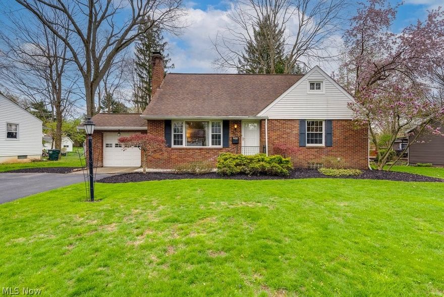 Presenting this sharp updated Cape!  This 3 bed- 1.5 bath home has updates that include - Finished basement - New Kitchen (Cabinets, Counter tops, Stove, & Microwave), 1st floor bathroom sink and plumbing, newer furnace, electric panel, roof, and tankless hot water tank.  Two bedrooms on the main living floor & a Master Living Suite Upstairs.  Living room has a beautiful fireplace.  Dining room gives way to French Doors that lead to a stamped concrete patio for relaxing or entertaining.  Large spacious fence in yard!  Newly finished media room in the basement.  Basement has plenty of storage, and a workshop.  Book your showing today, this is a beautiful home.