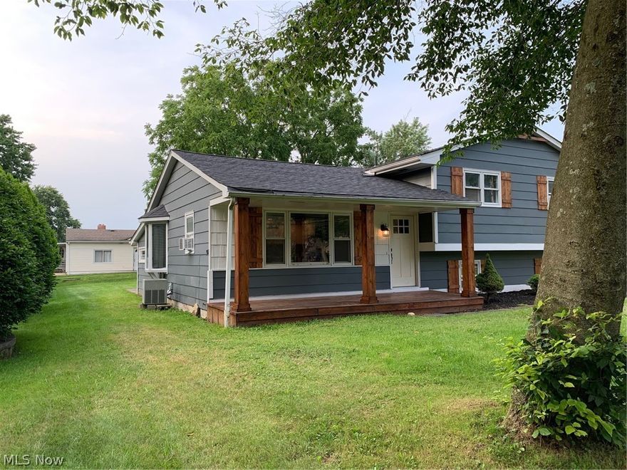 This home has it all! Country feel with modern updating! The home has had a fresh coat of paint, new roof, custom design on the exterior, and offers a deck in the rear to entertain on and 3+ car garage for plenty of space! The sunroom has been opened up for additional square footage to the home and french doors added for a cozy area to relax in! The kitchen/dining and living room wall has been opened up and wood beam design added for that great country feel! All new Kraftmaid soft close cabinets installed for plenty of storage, dark stainless steel brand new appliances and epoxy countertop with lots of lighting! Heading upstairs you have a completely redone full bathroom with double sink, linen closet and a whole lot of charm! There are 3 bedrooms upstairs with all new carpet, doors and ceiling fans installed. The lower level offers more entertaining room with a finished family room, added full bathroom, laundry room and a crawl space for storage! The owners also replaced the hot water