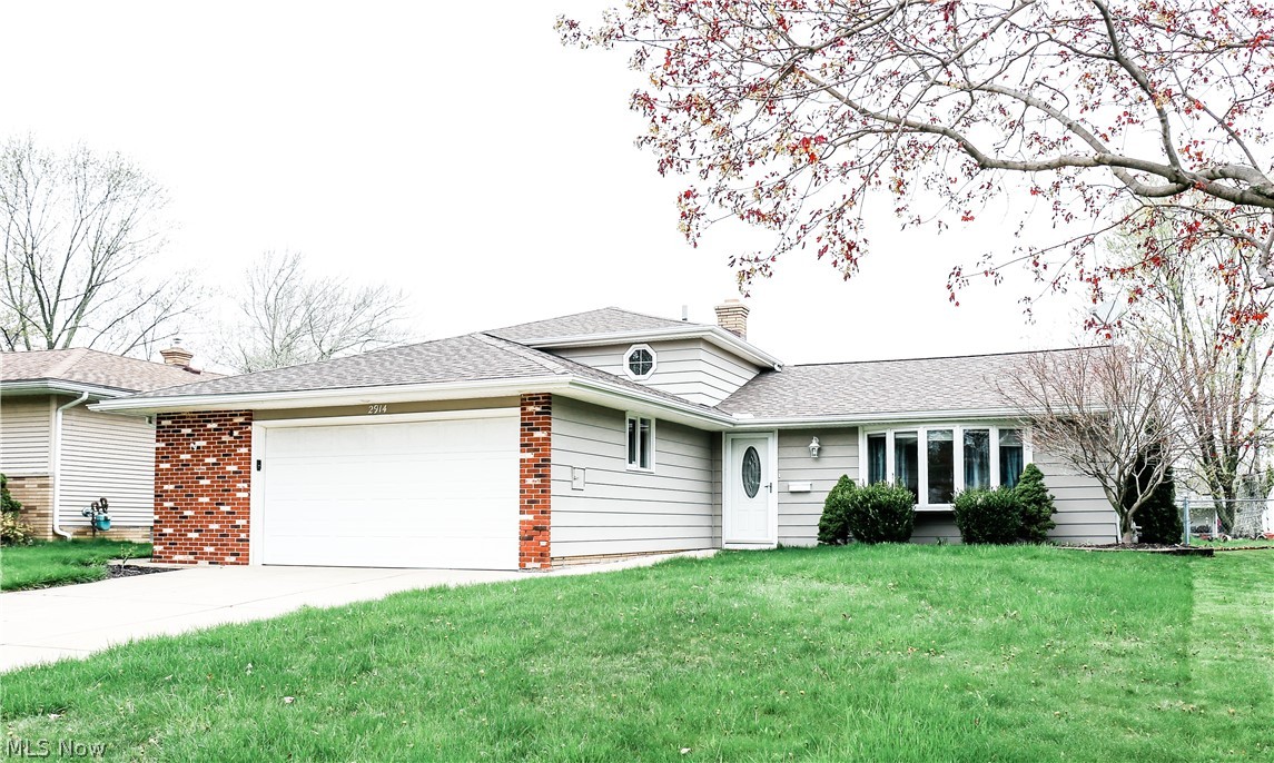 Welcome Home to this updated three bedroom Parma Split level with two full baths! Step inside to the main level with an open concept of living room, spacious kitchen, and dining room which is separated with a wood beamed vaulted ceiling. The kitchen has plenty of counter space with an additional island. Step off the kitchen onto a concrete patio into the great outdoor space for entertaining. The backyard is fully fenced with an above ground pool and storage shed. All three three bedrooms, and full bath are on the upper level. The lower level family room boasts a ton of natural light with custom blinds, a new custom full second bath. New Carpet in Main and Lower living areas. You don't want to miss out on this house! Schedule a showing today!