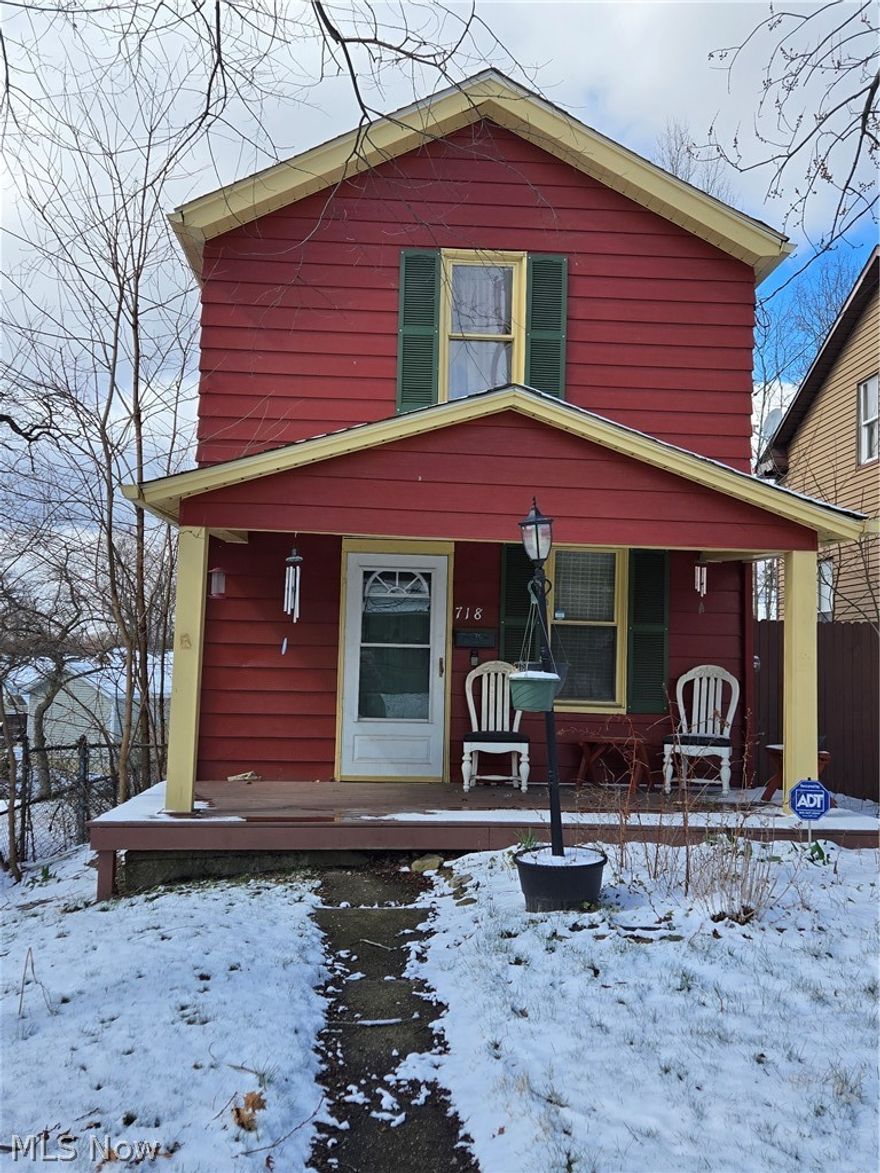 Charming colonial in Goodyear Heights with classic character and great outdoor space. The welcoming front porch sets the tone as you step inside to a comfortable layout ready for your personal touch.

The home features central air, a functional kitchen, and a spacious living area. A 3-season porch leads to a deck and a private, fenced backyard filled with space for a garden.

Major updates over the years include an updated bathroom, fresh paint, updated flooring, electrical improvements, glass block basement windows, and mechanicals such as the furnace (2020), central air (2015), and roof (2014).

Appliances—including dishwasher, refrigerator, stove, washer, and dryer—are included. One-car detached garage with outside opener and exterior lighting add convenience.

Solid home with good bones—ready for its next owner to make it their own.
