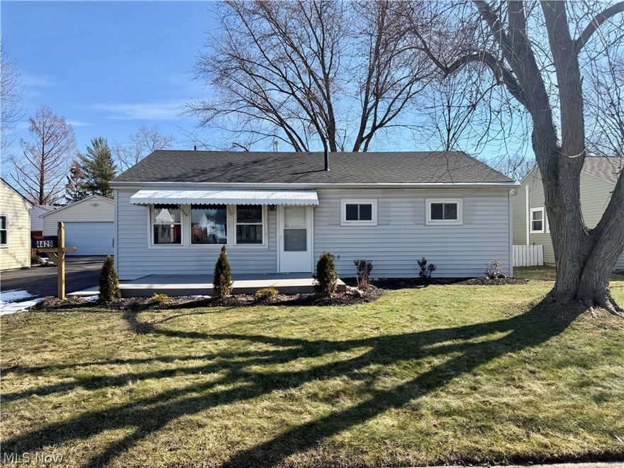 Welcome home! This beautifully renovated 3-bedroom home has been thoughtfully updated from top to bottom and is truly move-in ready. From the moment you arrive, you'll appreciate the brand new roof on both the home and 1.5 car garage, new gutter guards, and the newly installed Trex front porch and landscape that gives the exterior fresh curb appeal. Inside, the home is updated throughout with new flooring and lighting. The kitchen is complete with brand-new Whirlpool appliances and a bright, functional layout designed for everyday living. The major mechanical items have also been updated - including a new furnace, newly installed central air, updated electrical and plumbing. Simply move in and enjoy! Schedule your showing today.