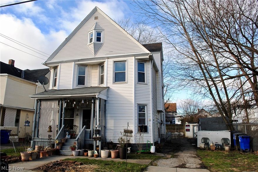 Are you looking for a solid multi family investment property in booming Cleveland!  Check out this up and down unit with an extra lot!  The up unit has been freshly renovated and ready for a new tenant or owner occupant.  The up unit has two bedrooms, and one full bathroom.  The unit features new life proof linoleum flooring in the kitchen and bathroom.  The kitchen has new cabinets, countertop, sink, faucet, and LED lighting.  The bedrooms, have been freshly painted. The up unit has a covered porch. There are two new exterior doors and two new attic windows.  The up unit also features a brand new furnace and hot water tank.  The down unit has newer mechanicals and is occupied by a tenant paying $500 per month.  The common hallway has also been freshly painted and also has new flooring. This home also comes with a one year home warranty!  Come check out this great multi family home. Seller is a licensed real estate agent in the State of Ohio.