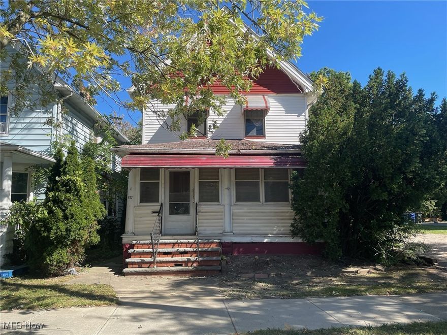 677 Eddy Road, Character & Potential in Cleveland

Step into this early-1900s gem featuring 3 bedrooms, 1 bath, and 1,264 sq ft of living space on a 3,480-sq-ft lot. Inside, a bright living room flows to a spacious dining area and a kitchen ready for your updates. Upstairs holds three comfortable bedrooms and a full bath with classic charm.

The partially finished basement adds storage or workshop potential. While there's no garage, street parking is convenient, and the easy-care lot offers room to garden or create an outdoor retreat.

With solid bones, separate sanitary & storm sewer service, and original character worth reviving, this home is an ideal project for investors or buyers looking to bring fresh life to a historic Cleveland property.