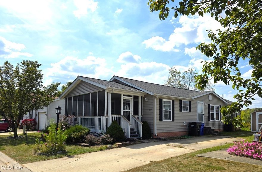 Looking for a home where you can sit and enjoy a lake view from your own screened porch? This great 3 bedroom, 2 bath manufactured home in Lakeside Terrace is waiting for you! Situated directly in front of the fishing lake with views toward the community center (including a community pool!), this home offers many updates so you can relax and enjoy life! Kitchen was remodeled in 2024, owner’s bath 2021, luxury vinyl plank throughout most of the home 2021/2022, furnace, AC & hot water tank 2021, Roof 2019. Call today for your private showing!