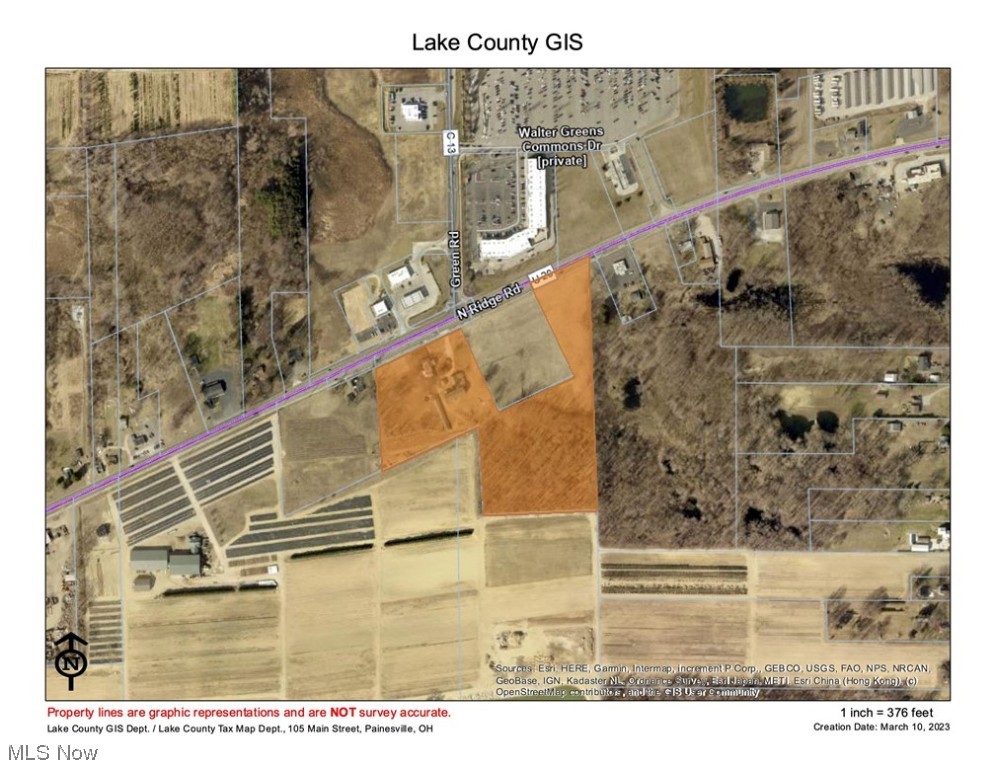 Premier development site directly across from Walmart Supercenter at signalized intersection. 11.47+/- acres, 675'+/- frontage. High traffic count (23,715 AADT). Located on US Route 20 at the intersection of RT 20 & Green Rd, in growing, high demand Madison Township. Zoned B-2 Regional Business District which includes: retail, home improvement, medical, dining, hotels/motels, grocery, gas stations, car dealerships, planned unit development and more. Some nearby businesses include: Walmart, Circle K, Giant Eagle, GetGo, ALDI, Tractor Supply, Auto-Zone, Peebles, Classic Car Dealership, Banking, Cleveland Clinic, Lake Hospitals and numerous national chain fast food restaurants. This mix of retail and services is a huge draw for customers from not only Madison but all of the surrounding areas. Green Rd can potentially be extended south to accommodate total depth of parcel. Public Sewer and public water extends to Circle K (PID: 01B1260000560), on north side of RT 20. There is a house, barn and out-buildings on Parcel 01B1210000010. Adjacent parcel to the west is available for purchase. Continuous acreage and frontage totals are of both parcels combined. All totals are approximate. 2018 traffic count provided by ODOT is 23,715 AADT.