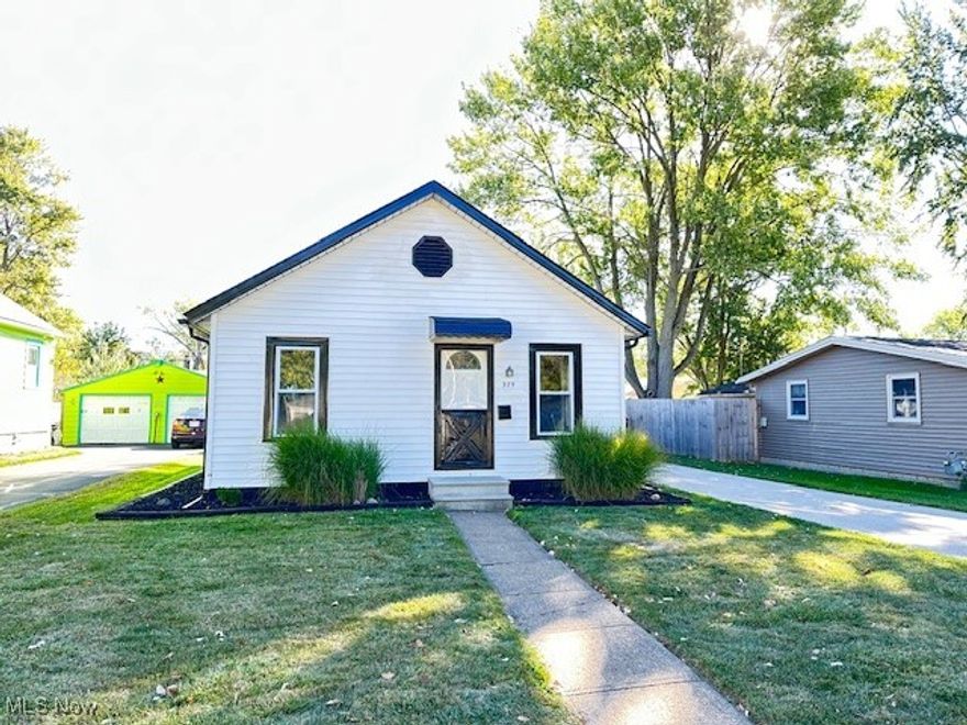 Welcome to this super charming two bedroom, all one floor ranch home! Located in a fabulous area of Elyria, super close to LCCC, Rt I90, RT 57 and RT 113! Fabulous backyard with a treated wood privacy fence, shed and a very nice one car garage with storage! The home offers a very spacious kitchen with great cabinet and counter space! Very spacious dining and living room with plenty of windows and natural light! Updated full bath. Adorable laundry room off the back door with newer vinyl flooring. Home has a newer hot water tank, updated electrical box, and Lenox high efficiency furnace, 15 yrs old and serviced every year. This home is a great alternative to a condo, a fabulous investment property or for anyone at the college! Low utility bills and very affordable! Come view , fall in love and move in!