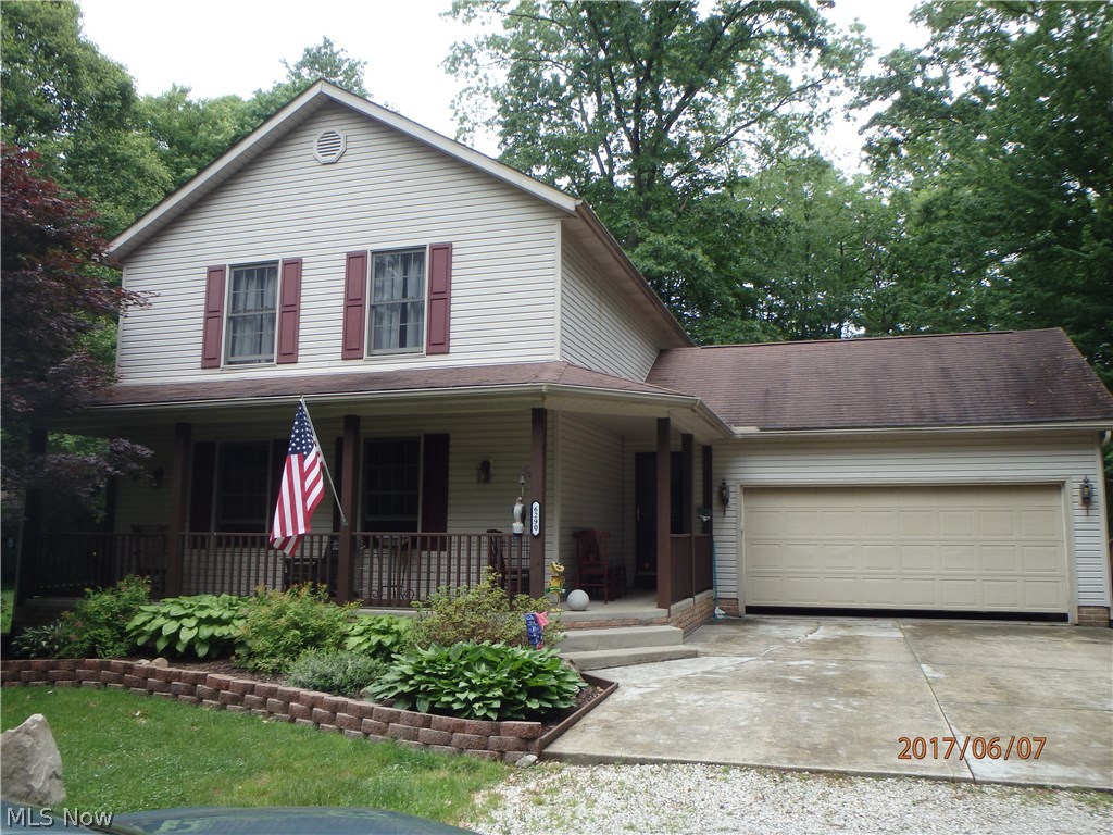 Located in Bradly Lake Village. This colonial is one owner, Custom Built in 1998, Dead end street, Wooded lot, 1st Floor Laundry, Stamped Concrete Patio and 25 x 32 Pole Building. Large Custom Kitchen with bar stools and eat in dinette has a great view of the woods. While the home is secluded and on a dead end street. The master suite is spacious in size with 2 closets and private on suite master full bathroom. The other two bedrooms on the 2nd Floor are good size too. The basement has a finished family room with an attached full bathroom. The 25 x 32 Pole Garage is only a few years old, has electric and a concrete floor. Ready for hobbies, toys, cars or just extra storage. Owner has stated that this township will be combined with franklin township. The the back street will be addressed. Please come down erie street by twin star bowling lanes or down bradly lake road. There are a lot of nice amenities with this home. dont miss out. Call for a private showing