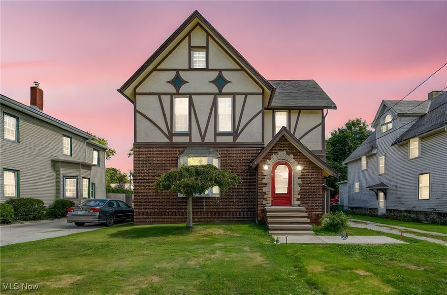 Step into storybook style living with this beautiful Tudor home offering over 2,000 sq. ft. of living space in the heart of Geneva, Ohio. Character and comfort blend seamlessly here, from the classic architecture to the spacious interior designed for both everyday living and entertaining. This home offers four bedrooms, two full and one half-bath, crown molding a charming fireplace, and a beautiful family/den/library room that could also easily be converted into a first floor bedroom. Bonus features include two staircases to the second floor (kitchen and living area) as well as an an adorable window seat on the second level, perfect for a reading nook or play area.

Located in a community known for its charm, this home places you right at the center of it all. Enjoy local favorites like Ashtabula County's wineries, many of which are located in Geneva, the annual Grape Jamboree Festival, and the shops and dining of downtown, all just moments away. Looking for lakeside fun? You're only a short drive to Geneva-on-the-Lake Resort with its bustling restaurants, and recreation. For commuters, easy access to Route 90 keeps travel simple and convenient.

This Tudor treasure combines timeless style with a prime location, making it the perfect place to call home in one of Northeast Ohio's most celebrated communities.