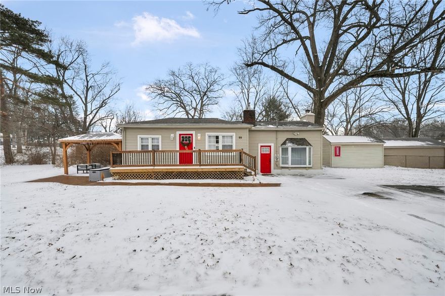 Welcome home to this move-in ready ranch tucked into the highly desirable Mogadore School District—where charm, updates, and easy living all show up on time. With almost 1,000 sqft, this 3 bedroom, 1 bath home proves that good things really do come in well-designed packages.

The open layout is filled with natural light and flows effortlessly into a standout kitchen featuring granite countertops, a center island, and modern cabinetry—perfect for morning coffee, weeknight dinners, or hosting without feeling cramped. Fresh flooring, updated fixtures, and neutral finishes keep the vibe clean, comfortable, and ready for your personal touch.

Outside, the spacious corner lot gives you room to breathe, while the newly added stamped concrete walkway and patio with pergola set the scene for summer nights, quiet mornings, and everything in between. And for peace of mind? The furnace, water heater, and windows have all been updated—because the not-so-fun stuff matters too.

Well cared for, solidly built, and completely move-in ready, this home checks all the right boxes. With limited inventory in Mogadore, opportunities like this don’t come around often... so don’t blink!