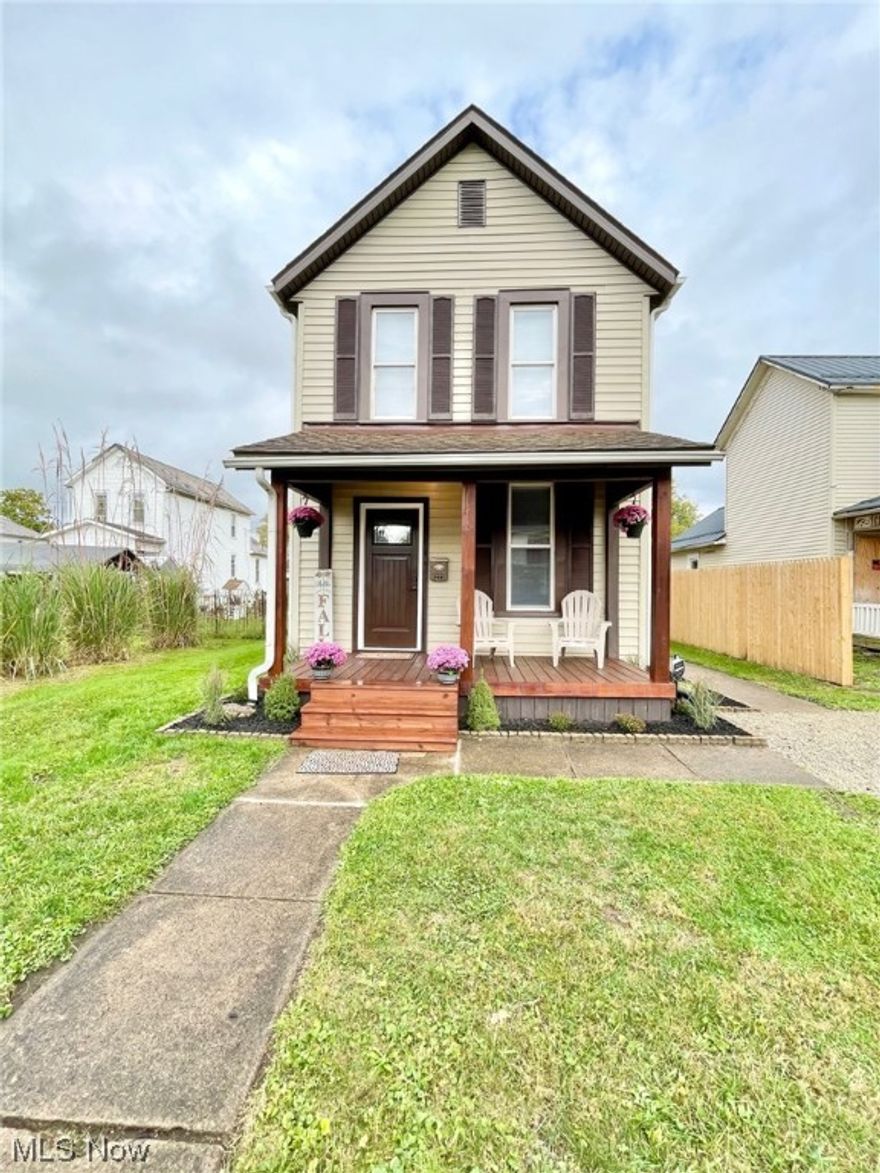 Welcome to this newly renovated 3 bedroom & 1 bath home with a 2 car garage in the up and coming Putnam Area. This home has a new front porch and sits on 2 lots with a fully fenced yard for family to enjoy.

The main living area boast high ceilings, beautiful trim, new flooring, new lighting & fresh paint throughout.

The newly remodeled kitchen with new cabinets, countertops, “Pine Shiplap”, recessed lighting, stainless steel appliances which includes a dishwasher, and stackable washer/dryer.

The 1st floor owner bedroom with walk-in closet is conveniently located close to the newly remodeled bathroom.

Upstairs you will find 2 nice sized bedrooms which have also been remodeled.

Beautiful low maintenance landscaping with concrete paver edging for easy care.

Conveniently located near a park, the VFW, shopping & dining.

Vinyl windows, New high efficiency gas furnace & A/C, exterior doors, storm door, new gutters and windows in garage.

1 off street parking spot in addition to the 2 car garage.