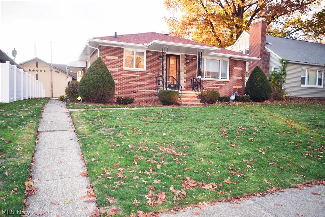 Outstanding quality-brick Ranch with three bedroom and three full baths! You will be amazed at the way this ranch feels! Larger than it looks from the outside, a MUST see. Large open rooms/floor plan. Oak trim and hardwood floors! Closets abound in the bedroom areas and hallway. Finished great room in basement! Private backyard area. Two car brick garage has a covered patio for your swing or table set. No worries with this house as it comes with America's Preferred Home Warranty! Call today to schedule your showing!