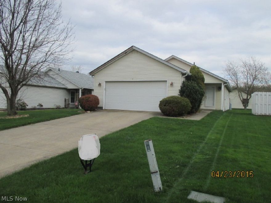 Looking for a unique floorplan? Look no further than this 3 bedroom, 1 bath ranch in Medina! Close to Ken Cleveland Park, this home features a living room with vaulted ceiling and skylights. Galley-style kitchen with lots of cabinets and separate dining area with built-ins. Sliding glass doors lead out to fully enclosed patio/sunroom. Spacious bedrooms are light & bright. Attached 2-car garage. Full basement is ready for remodel into rec room, play room or home office. Convenient to shops, schools and park. All offers must be submitted with pre-approval letter or proof of funds.