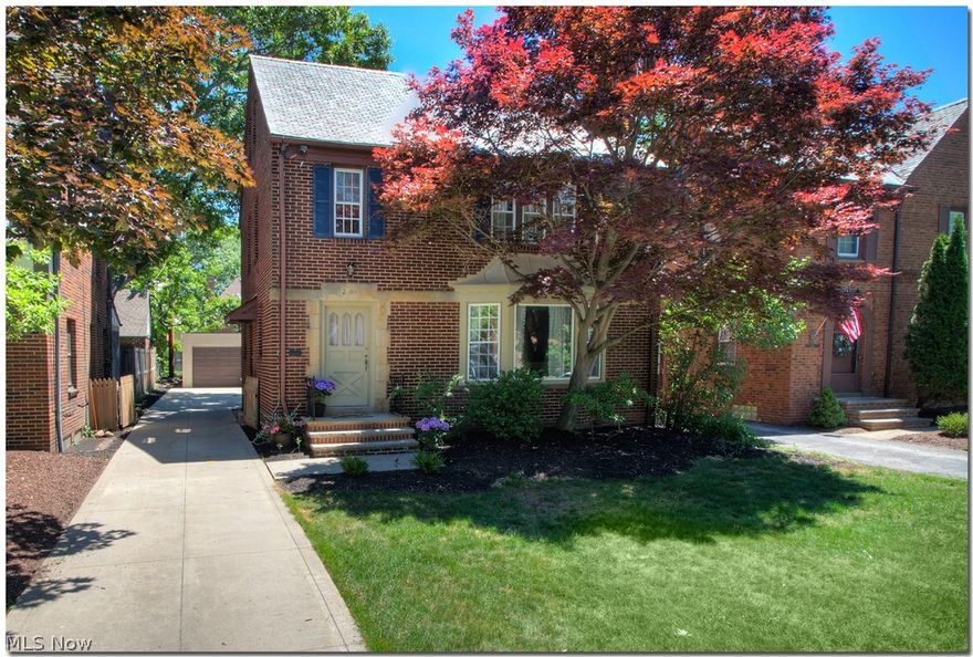 Pull into the driveway and you will see all of the delightful charm of a classic University Heights brick Colonial home—and once you step inside, you will notice that this home has a bright feeling that surrounds you in its warmth and that makes it stand out among the rest.  With almost every surface recently painted, newer appliances, refinished floors, recently installed carpet, and replacement vinyl windows, this is the home you can move into and start enjoying right away.  Soothing neutral tones throughout the home are highlighted by the abundance of natural light streaming thru the Living and Dining Rooms. The Family Room which overlooks the fenced in back yard area has a large bay window and door to the yard. The Kitchen has lots of cabinetry and is adjoined by the cozy Breakfast Nook and more storage.  There are 3 bedrooms on the 2nd floor, all with beautiful hard wood floors and an updated Full Bath. The 3rd floor Bedroom suite (with private bath) offers a versatile space that