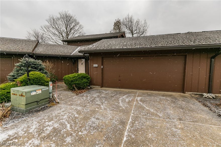 A wonderful 3 bedroom, 2 bath condo in the desirable Inlet Pointe of Aurora Shores.  This fantastic unit sits directly on the Channel just feet away from Aurora Lake, and has its own boat docking area.  Enjoy the views of the water off of the private deck.  A large living room has updated flooring.  There is a first floor master bedroom, a first floor full bath, and first floor laundry.  The second floor bedrooms are large with views.  A heated, attached, 2 car garage is a delight.  The roof is new, hot water tank is new, and some flooring is new.    Aurora shores offers Access to Aurora Lake for boating, fishing and waterskiing, Boat docks, 2 beaches, 2 swimming pools, 2 playgrounds, Lighted  tennis/pickleball courts, Basketball courts, Sand volleyball court, Marina meeting center, Tradewinds Club House, Community Swim Team, Community groups & functionsm, a baseball field, and more.