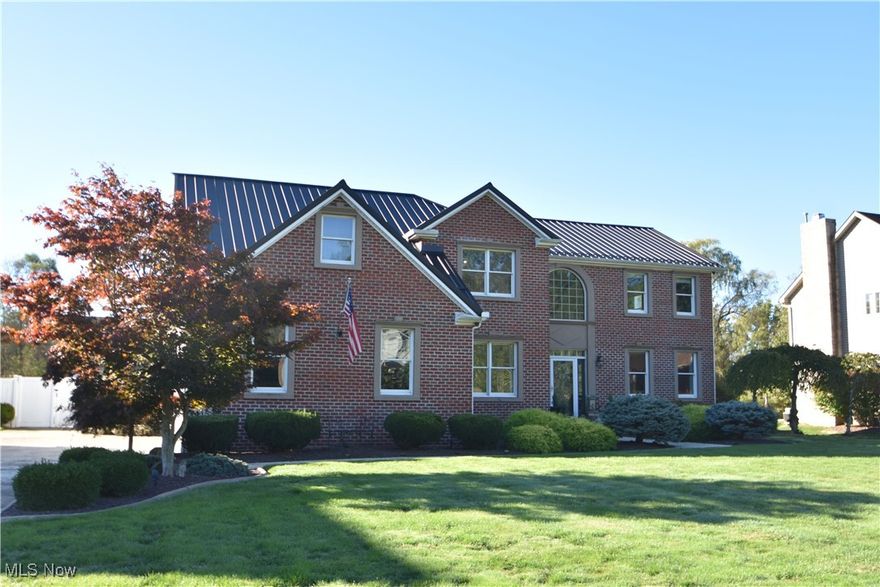 Welcome to 7415 Cobblers Run, a Sleek & Sophisticated 2-Story Brick Home in Poland Township
Tucked away in the desirable Canterbury Creek Development, this stunning brick two-story offers nearly 3,200 sq. ft. of thoughtfully designed living space on a spacious lot—just minutes from Poland High School.
Step through the front door into a grand 2-story foyer, featuring a beautifully crafted staircase and rich hardwood flooring. Freshly painted throughout in a neutral color palette with crisp white woodwork, this home exudes modern elegance.
The heart of the home is the gourmet kitchen, complete with granite countertops, a center island, stainless steel appliances, ceramic tile flooring, and a stylish tile backsplash. Adjacent spaces include a formal dining room with tray ceiling, a living room, a private office/den, and a convenient half bath.
The soaring great room features vaulted ceilings and a remote control gas fireplace, offering expansive views of the private backyard—fully enclosed with vinyl fencing.
Your personal backyard oasis awaits entertaining or relaxing poolside. The in-ground pool comes equipped with an gas heater and updated chlorinator, plus a spacious storage shed for all your pool essentials.
Upstairs, the secluded master suite boasts a large walk-in closet and a luxurious bath with a Jacuzzi jet tub and a walk-in shower. Three additional bedrooms, a full bathroom, and a bonus room over the garage—overlooking the great room below—complete the second floor. For added convenience, the laundry room is also located upstairs.
A 3-car side-entry garage provides ample space for vehicles and storage, rounding out this exceptional property.
Don't miss your chance to own this beautifully updated home in one of Poland Township’s most sought-after neighborhoods!