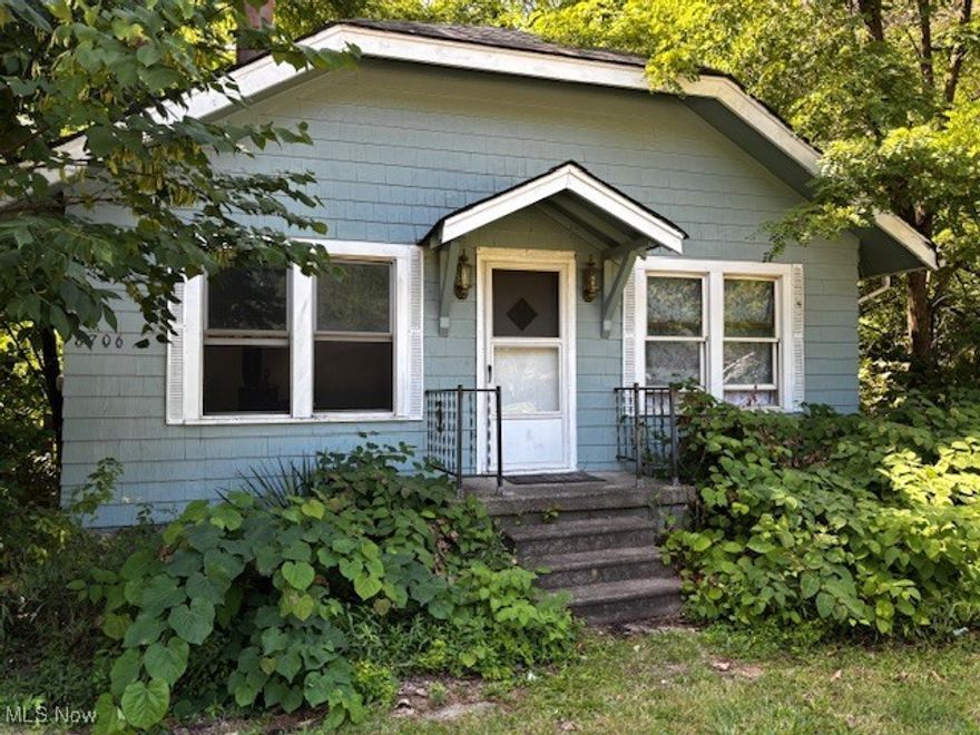 BEING SOLD AS IS!!!!!!! Bring your tool belt and decorating ideas. This home was built in 1927 and needs much updating... There is a two car detached garage that was built approximately 12 years ago. There are two out buildings as well that need a lot of work. This home sits on almost 1 acre of land with many trees giving you a nice buffer from the rest of the world. There is also a newer sump pump in the basement. Sewers were recently installed on Stearns Road. THE BUYER WILL HAVE TO ASSUME THE COST OF CONNECTING.