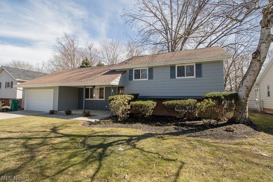 Are you looking for an affordable, updated home, close to everything you need?  Don't think it exists?  Look no further than this completely updated 4 bedroom, 2 full bathroom, split-level home, located on a quiet dead end street in Richmond Heights!  The home features a renovated Kitchen, updated Bathrooms, and patio overlooking a park like yard!  Schedule a showing today!  Be sure to check out the 3D Tour!