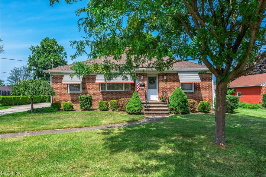 All Brick 3 bedroom ranch with 2 baths. Looking for one floor living...kitchen with lots of cabinets and appliances plus a full partially finished basement? Look no further this well maintained and cared for home could be yours! 1st floor bath was remodeled 2 years ago, Basement features rec room and bar area along with updated panel box and an extra closet for storage as well. Nice size bedrooms...enclosed porch to enjoy your evenings and a nice deep lot. Off the garage is attached shed for your tools and such. Call today to make appointment to view.