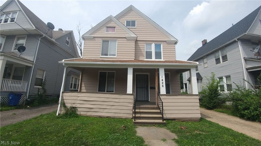 Completely remodeled colonial in the quickly transforming Detroit Shoreway area.  Get in before the prices go UP !   Spacious bedrooms! Eat in kitchen with new counters, backsplash and appliances. Renovation work includes: new hvac with central air, refinished hardwood flooring, new ceramic tile in bath and kitchen, new carpet, new garage roof, remodeled bath with new vanity, custom tiled surround and new plumbing, new windows and new interior paint. Large front porch and two car​​‌​​​​‌​‌​​​‌‌​​​‌‌‌​​‌​​‌‌​​​​ garage.