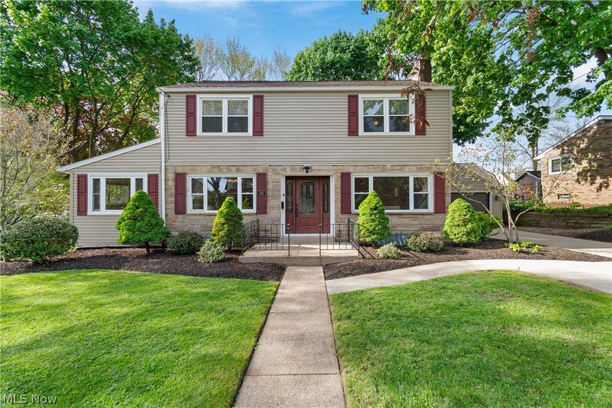 Check out this fully updated colonial in desirable North Canton CSD! As soon as you walk through the door you'll be greeted by a welcoming foyer flanked by the living room and dining room. Cherry hardwood floors flow from the foyer and continue through to dining room, kitchen, and sunroom (with vaulted ceiling and tons of natural light). The first floor also features a large great room w/ pass-through to the kitchen, built-in shelving, and a fireplace AND a family room w/additional fireplace. Rounding out the first floor is a laundry room, and half bath. Head upstairs to a HUGE master suite w/cathedral ceiling, corner gas fireplace, walk-in closet with closet systems, and a master bath with double sinks, dressing area, tiled shower, jetted tub, and skylight. Three additional bedrooms upstairs all have ceiling fans, and double closets! Beautifully updated second full bath has tile floors and wood ceilings. The lower level has plenty of space for storage as well as a rec room. Head outside to a fenced in back yard w/giant deck, treehouse, and shed. Close proximity to downtown North Canton, Belden Village, and Interstate 77. Schedule your private showing today!